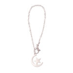 آویز ساعت زنانه طرح ماه و ستاره کد AS1071