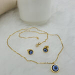 نیم ست زنانه طرح چشم نظر کد NS1196