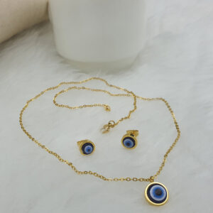 نیم ست زنانه طرح چشم نظر کد NS1196