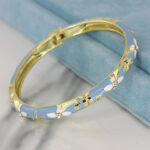 دستبند النگویی زنانه زودیکا مدل میناکاری کد AAD623