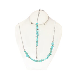 نیم ست زنانه مدل سنگ فیروزه