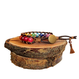 دستبند زنانه دل تافته مدل چرم طبیعی کد A33