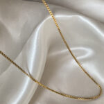 زنجیر زنانه استینلس استیل مدل ونیزی کد A1