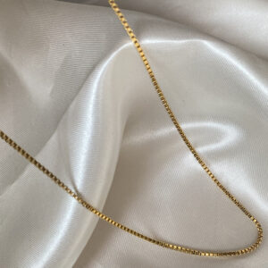 زنجیر زنانه استینلس استیل مدل ونیزی کد A1